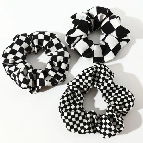 Checkered Scrunchie Bundle
